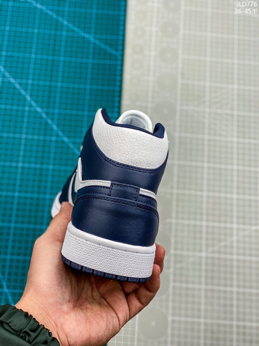 Jordan/Air Jordan [Real Mark] AJ1 aj1 Jordan 1 Generation Joe 1 Jordan 1 Generation Chinese Gang Series Air Jordan 1 Mid Item No.: 554724-113 Jordan 1 Chinese Gang Black and White Panda 36-459 - Image 2